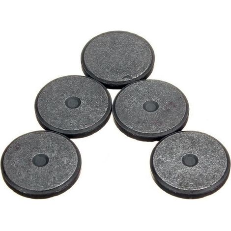 Trade Shop - Set 60 Imanes Redondos 1.9 Cm Imanes Negros Discos Foto Decoracion Diy -
