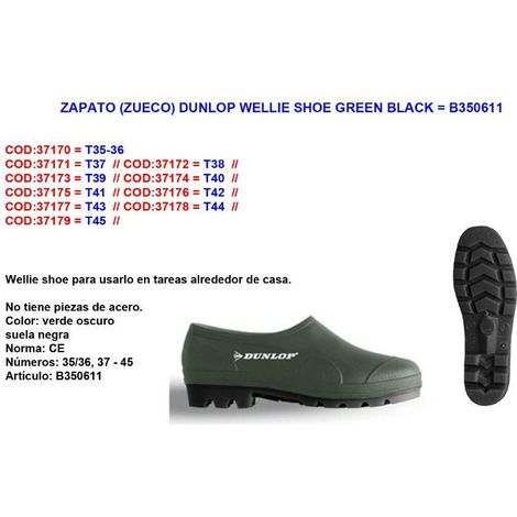 ZUECO JARDIN B350611 T-35/36 VERDE - 526412