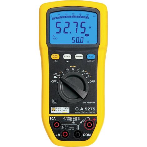 Multimètre Ca 5275 Chauvin Arnoux Portable, 1000V c.a. 10A c.a. ( Prix pour 1 ) (1/4)
