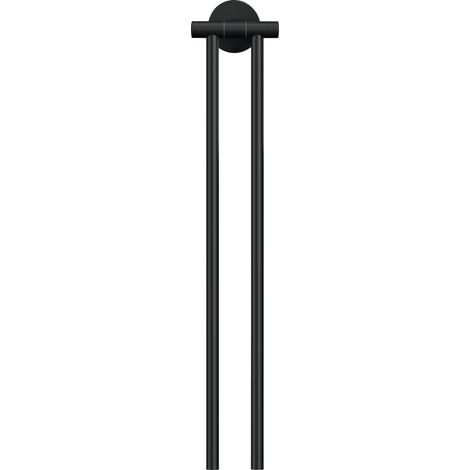 tesa MOON BLACK porta-asciugamani adesivo nero 2 barre (1/5)