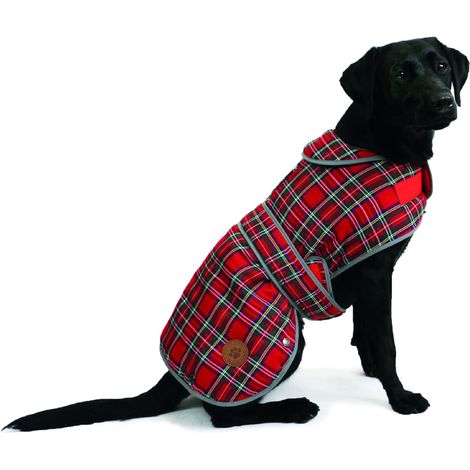 Ancol Red Tartan Coat - sml - 571312 (1/4)