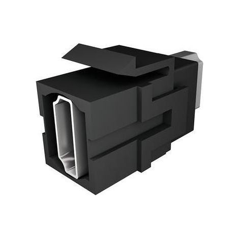 Bachmann Keystone Modul HDMI Kupplung für Steckdosenboxen Schwarz Matt (1/5)