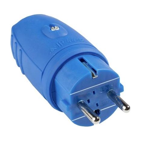 AS Schwabe 62401 clavija eléctrica macho azul IP44