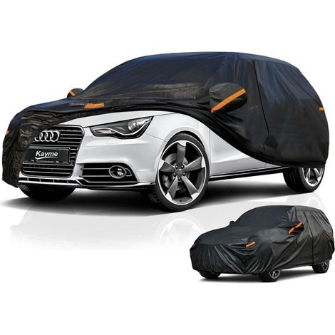 Autoplane Wasserdicht Atmungsaktiv für Audi A1 (2012-2025) 7-Schichten Vollgarage Staubschutz Schwarz (1/5)