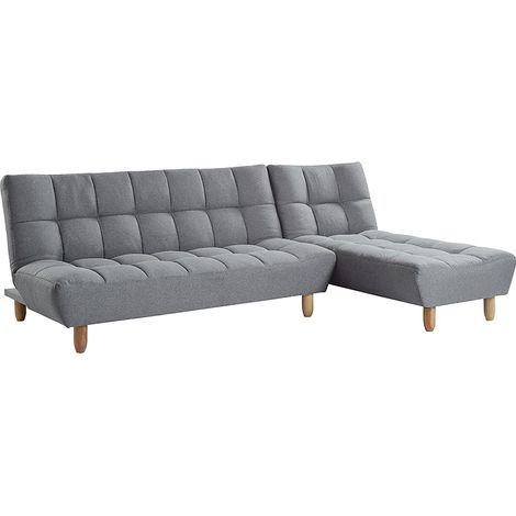 Divano letto modulare in tessuto Grigio - ESTEBAN