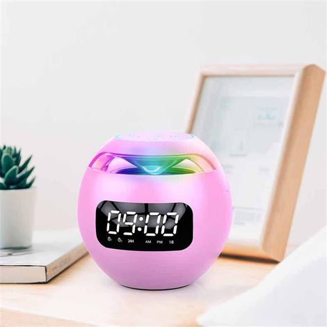 Réveil numérique pour chambre, réveil pour enfants, haut-parleur puissant, port USB, Bluetooth, veilleuse intégrée