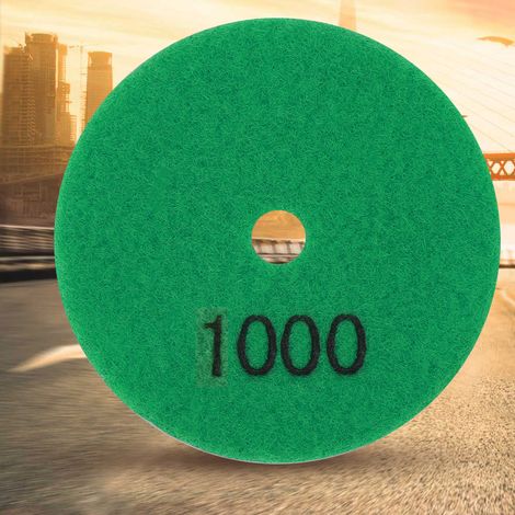 Disque de polissage diamanté rond de 3 pouces pour granit et marbre, outil de polissage humide (1000) (1/5)