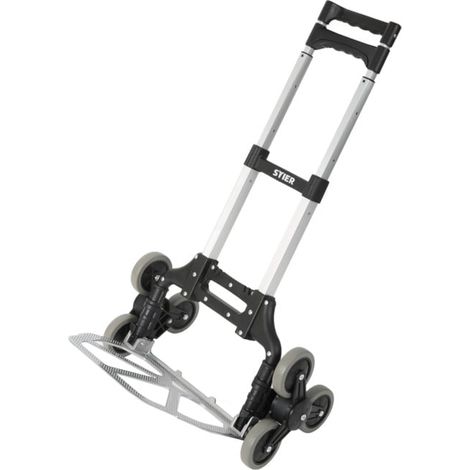 Diable à 3 roues-étoiles en aluminium STIER, pliable 70 kg (1/5)