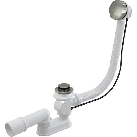 Alca - Badewannenab- und -überlaufgarnitur, Länge 570 mm, nickelglänzend A55K-N-P (1/2)