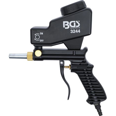 Bgs Technic – Sableuse pneumatique avec réservoir 600 cm³ – Pistolet de sablage pour surfaces métalliques – Consommation d'air 3,3 l/s