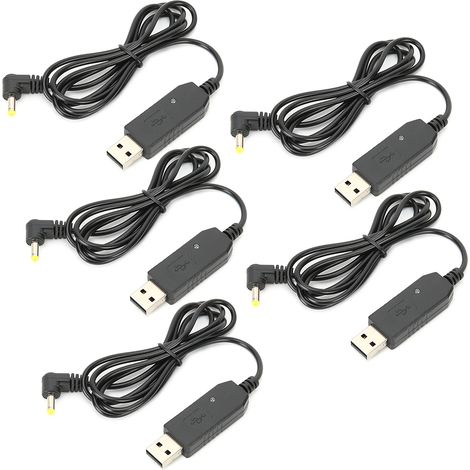 Lot de 5 câbles de charge USB pour batterie UV82, accessoire pour récepteur radio bidirectionnel. (1/5)