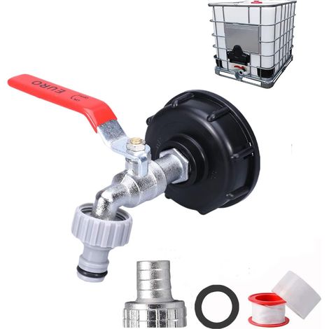 Ulisem S60X6 Grobgewinde-Tankhahnadapter, Legierung, Gartenhahn, Schnellverbinder, Ventilbeschlag, Ersatz-Gartenanschluss (Farbe: 7) (1/5)