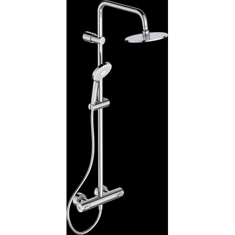 Colonne de douche Ideal Standard Idealrain, CERATHERM 100, chromé avec douchette EVO (1/2)