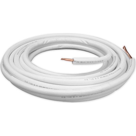 Kupferrohr 6x1 mm mit Wärmedämmung 25 m