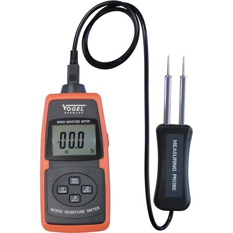 VOGEL 641008 MEDIDOR DE HUMEDAD ELECTRÓNICO DIGITAL, RANGO DE MEDICIÓN EN MADERA 2%-70%, LECTURA 0,5% (1/3)