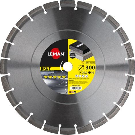 LEMAN Disque Diamant Segmente Asphalte D300 Al20 mm 270301 Beton Frais (1/5)