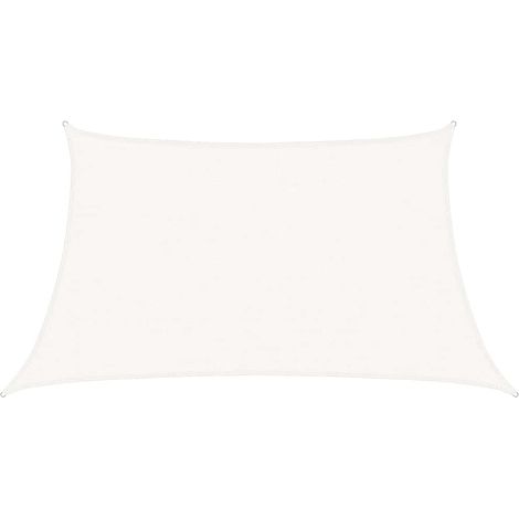 Vela Parasole Telo Ombra Parasole a Vela 160 g/m² Bianca 3/4x2 m in HDPE (1/4)