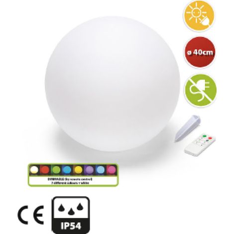 Lámpara solar led rgb velamp 0.8w 3000k 1200mah blanco - sl536