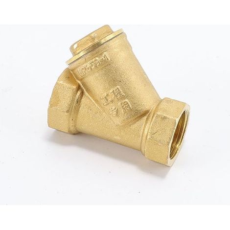 Connecteur de vanne de filtre à crépine en laiton de type Y à filetage femelle de 3/4 pouce, filtre de pompe à crépine en laiton de type Y (1/4)