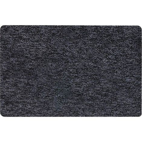GOBI Alfombra de baño de microfibra 60x90 cm gris antracita Spirella (1/2)