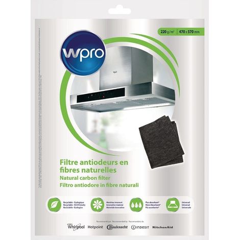 WPRO NCF201 Filtre antiodeurs universel (1/3)