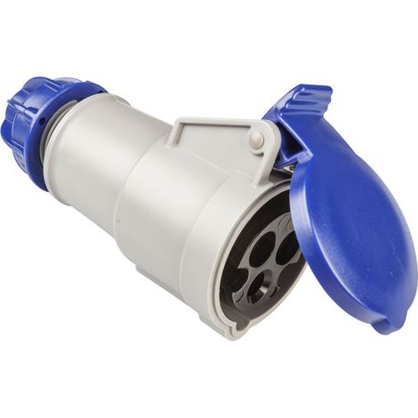 poly pool - presa mobile industriale 16 a 2p+t ip44 blu