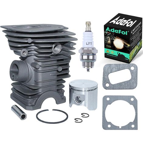 Adefol Kit de cylindre piston 42MM plaqué Nikasil avec bougie d'allumage pour Husqvarna 340 345 E 350EPA Jonsered CS 2141 2145 2150 Tronçonneuse pièces de rechange (1/5)