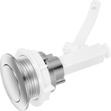 Bouton du Réservoir de Toilettes Rond Blanc Abs Bouton (1/5)