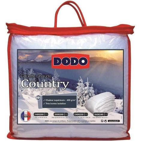 DODO Couette chaude 400gr/m2 COUNTRY 140x200cm