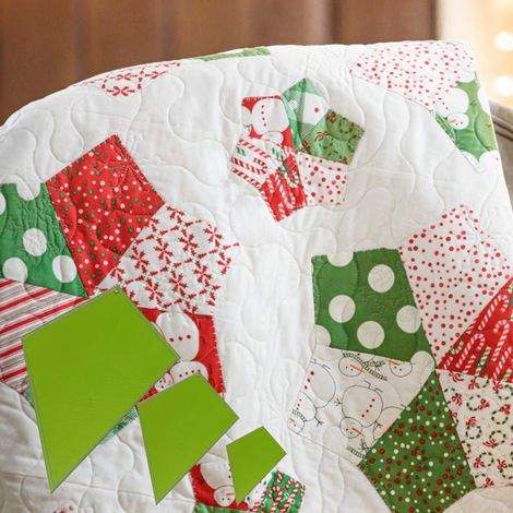 Lot de 3 pochoirs de patchwork bleu pervenche pour le quilting et autres projets de couture et de patchwork. (1/3)