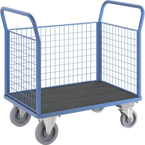 eurokraft pro, Chariot plate-forme, 3 parois grillagées hautes (1/5)