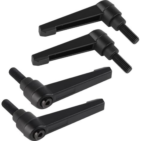 Adjustable clamping handles M8, quick-release lever made of steel with 20 mm bolts (1/5)