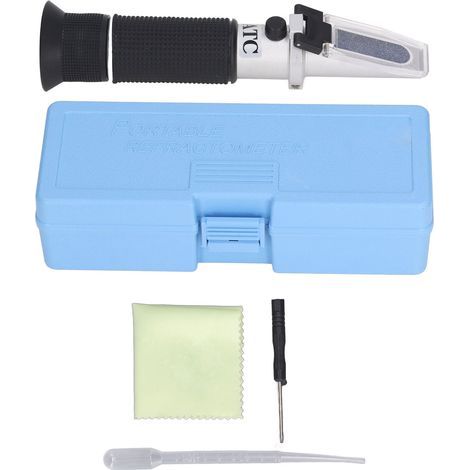Brix-Meter-Refraktometer 0-32%, tragbares ATC-Zuckerrefraktometer für Getränke (1/5)
