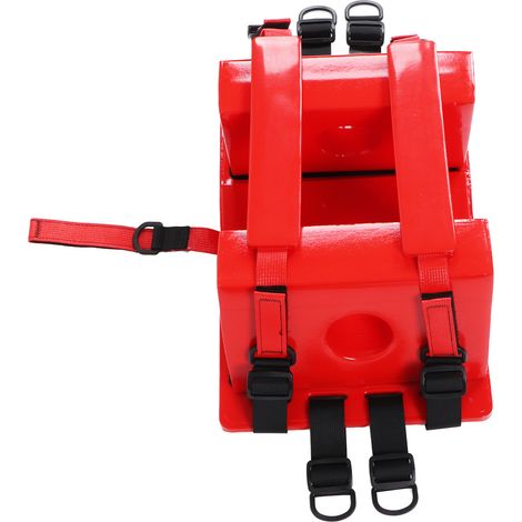 Planche dorsale avec immobilisateur de tête universel, kit de secours médical EMT, fixation réglable pour civière, attelle cervicale, urgence. (1/5)