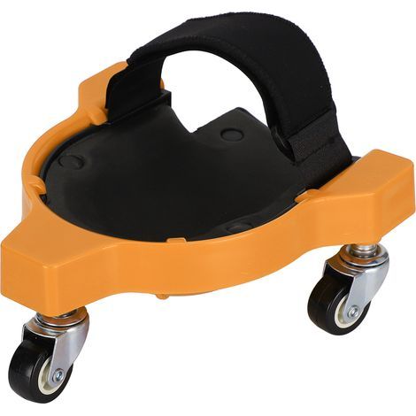 Multifunktionale, verschiebbare Knieschoner mit Universalrad zur Arbeitserleichterung, Knieschoner für die Holzbearbeitung (gelb) (1/5)