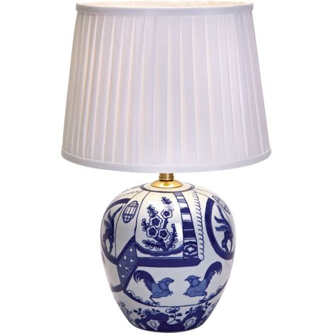 Lampe de table e27 max 60w ip20 bleu et blanc - markslojd - goteborg 42248360 42248360 42248360 42248360 (1/3)