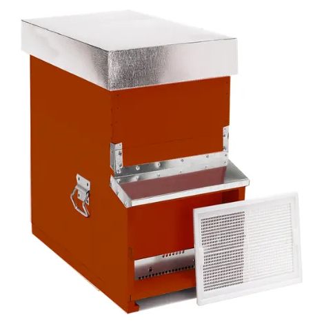 Arnia 1085A Dadant-Blatt 7 favi nomadismo fondo mobile antivarroa - Rosso mattone
