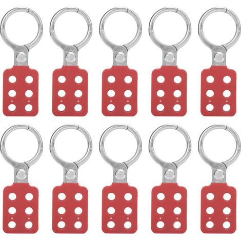 Lot de 10 loquets de verrouillage Zoternen 38 mm/1,5 po, 6 trous, isolation en aluminium pour zones inflammables et explosives (1/4)