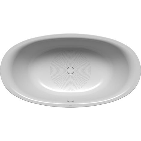 Baignoire ovale Ellipso Duo Manhattan antidérapante 190 x 100 cm (1/2)