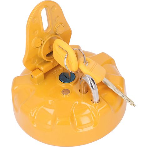 Couvercle de réservoir d'huile avec 2 clés, bouchon de réservoir de carburant de rechange pour pelle Komatsu PC200 (1/5)