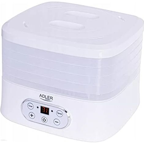 Adler Deshidratador de alimentos AD 6658 Potencia 230 W Número de bandejas 5 Control de temperatura Temporizador integrado Blanco (1/5)