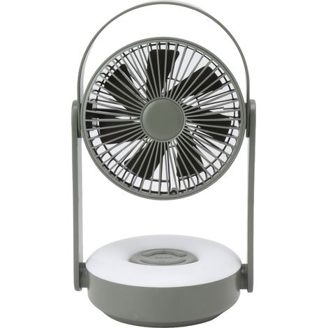 Ventilateur de table LED rechargeable 10000mAh, mural USB, oscillation automatique 110°, télécommande, veilleuse, vert (1/5)