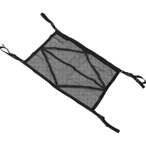 Filet de Stockage au Plafond pour Camion, Nylon Noir, Intérieur Véhicule (1/5)