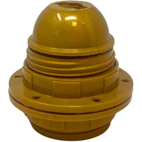 Portalámpras e27 asf todo rosca + 2 arandelas, oro brillante