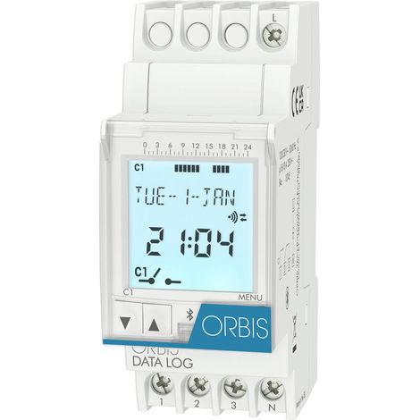 ORBIS Zeitschalttechnik DATA LOG 230 V Programmateur horaire pour rail numérique 250 V/AC (1/2)