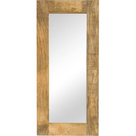 Espejo de madera maciza de mango 50x110 cm