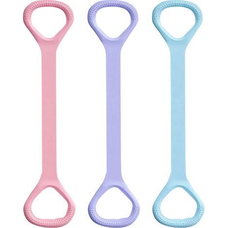 3 Pièces Bandes de Résistance en Forme de 8 Bandes,47cm Bandes Extensibles pour Exercice,Bande de Résistance avec Poignées,Résistance pour Entraînement à Domicile,pour Gymnase Yoga Sport Maison (1/4)