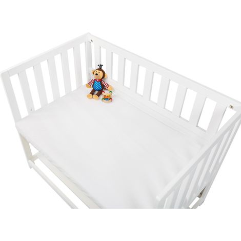 Pinolino Drap-housses pour berceaux, cododos et poussettes en double kit, jersey, blanc (1/4)