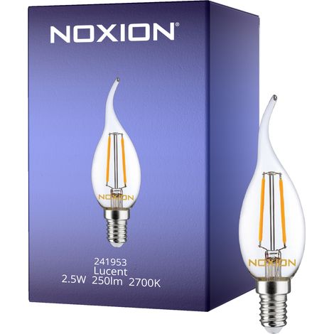 Noxion Lucent LED E14 Flamme Bougie Filament Claire 2.5W 250lm -