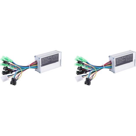 2 PièCes 36V 17A 250W/350W ContrôLeur de E-Bike Brushless Speed Controller